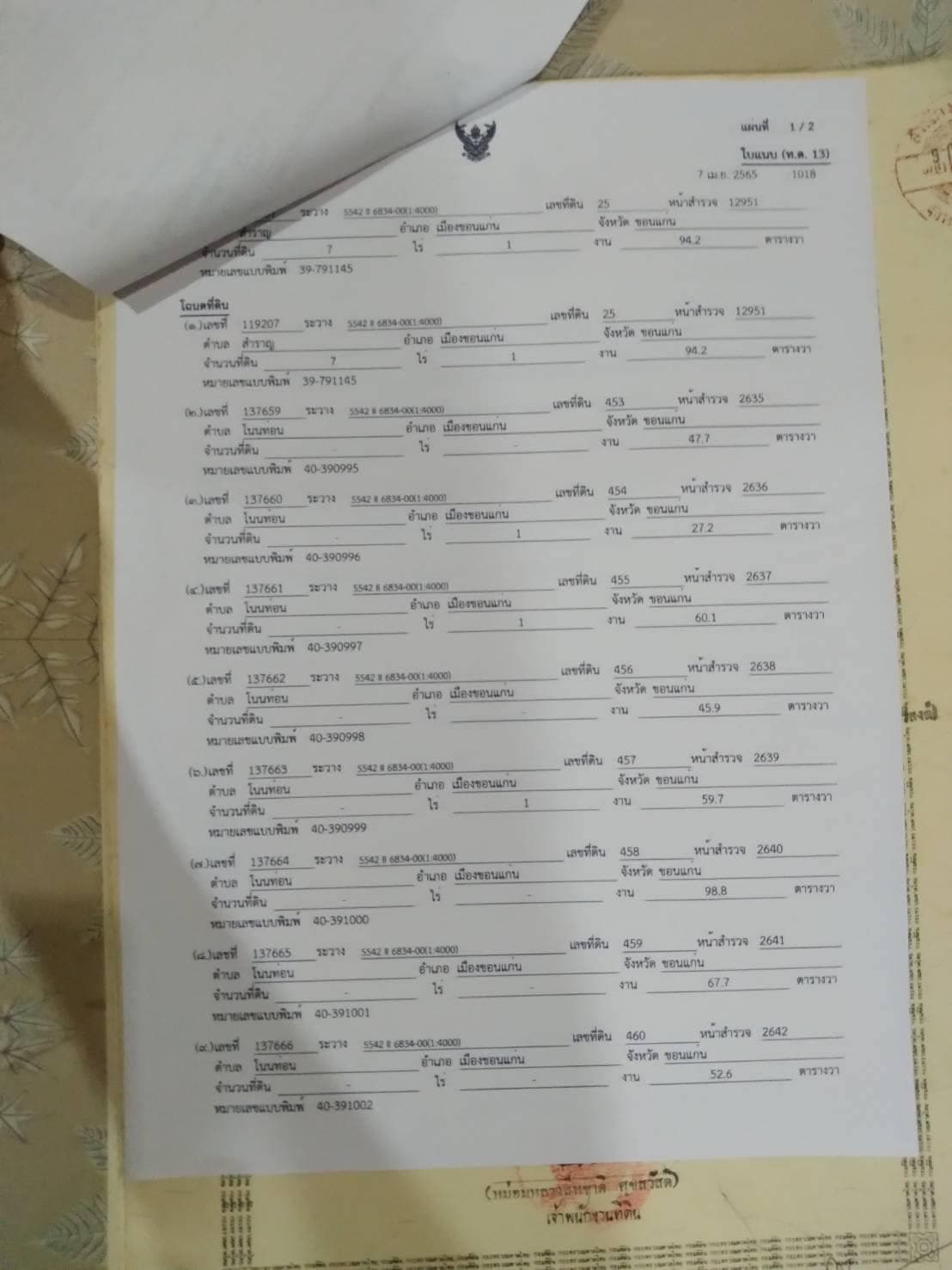 ขายที่ดิน ที่นา เมืองขอนแก่น 9-0-53.9