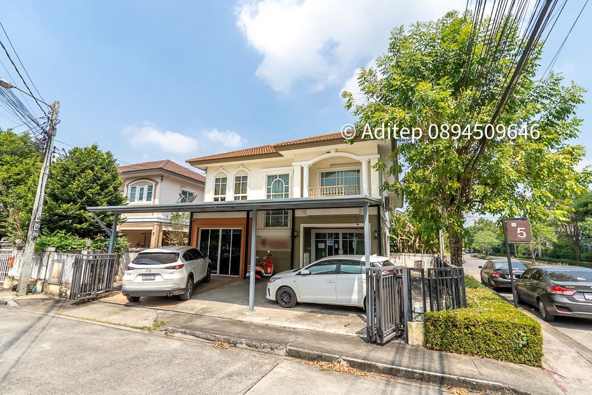 ขายบ้านเดี่ยว ภัสสร 19 วัชรพล-วงแหวน 53 ตร.ว. 3 ห้องนอน 2 ห้องน้ำ หลังมุมซอยต้นๆของโครงการ ตกแต่งเป็น Home Office มีเครื่องใช้สำนักงานพร้อมใช้ หมู่บ้านติดถนนจตุโชติ ใกล้ทางด่วน