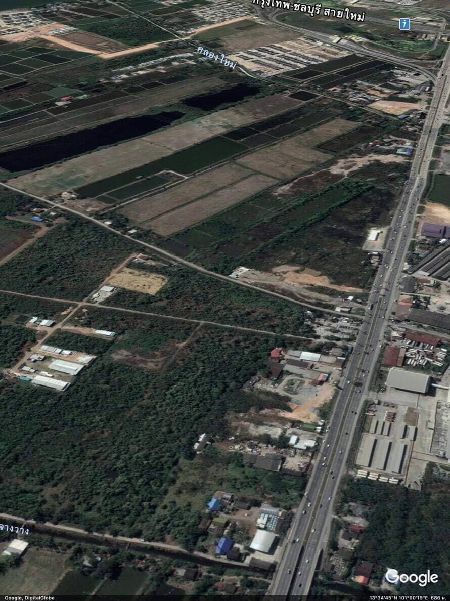 ขายที่ดินฉะเชิงเทรา อ.บ้านโพธิ์ 30ไร่