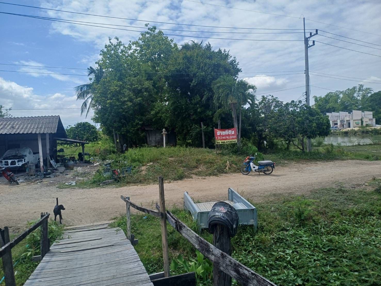 ขายที่ดิน 7 ไร่ 2 งาน 60 ตรว. ติดถนนเรียบทางรถไฟเชียงใหม่-ลำพูน ใกล้เขตติดต่อ จ.เชียงใหม่เพียง 500 เมตรเท่านั้น