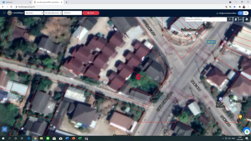 ที่ดินเหมาะปลูกบ้าน ถ.กลางเวียง เชียงราย 52 ตร.ว