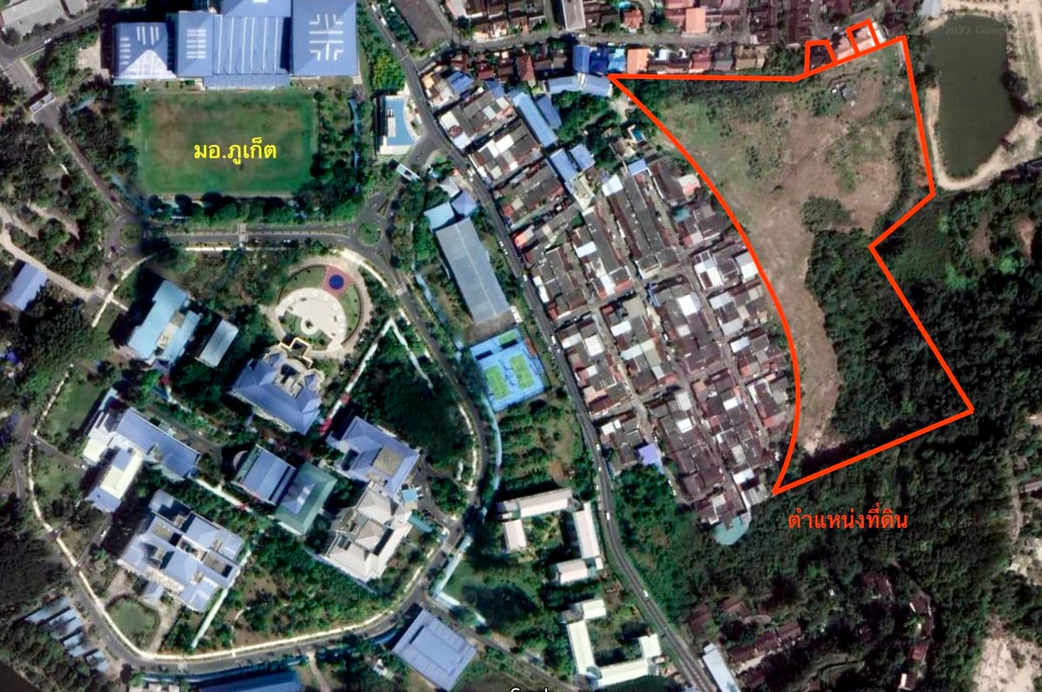 ที่ดินบนเนินเขา ภูเก็ต ใกล้ Central Festival Phuket 23-1-10 ไร่