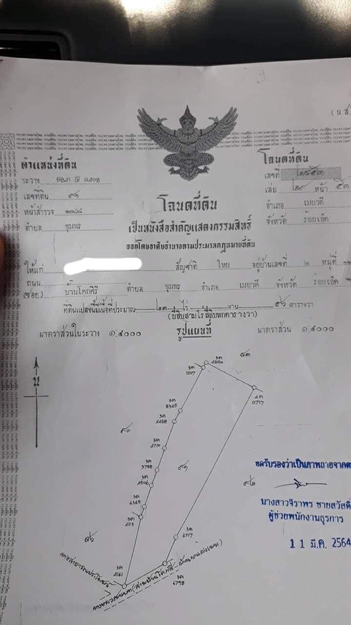 ขายที่ดินร้อยเอ็ด เมยวดี 23-0-48