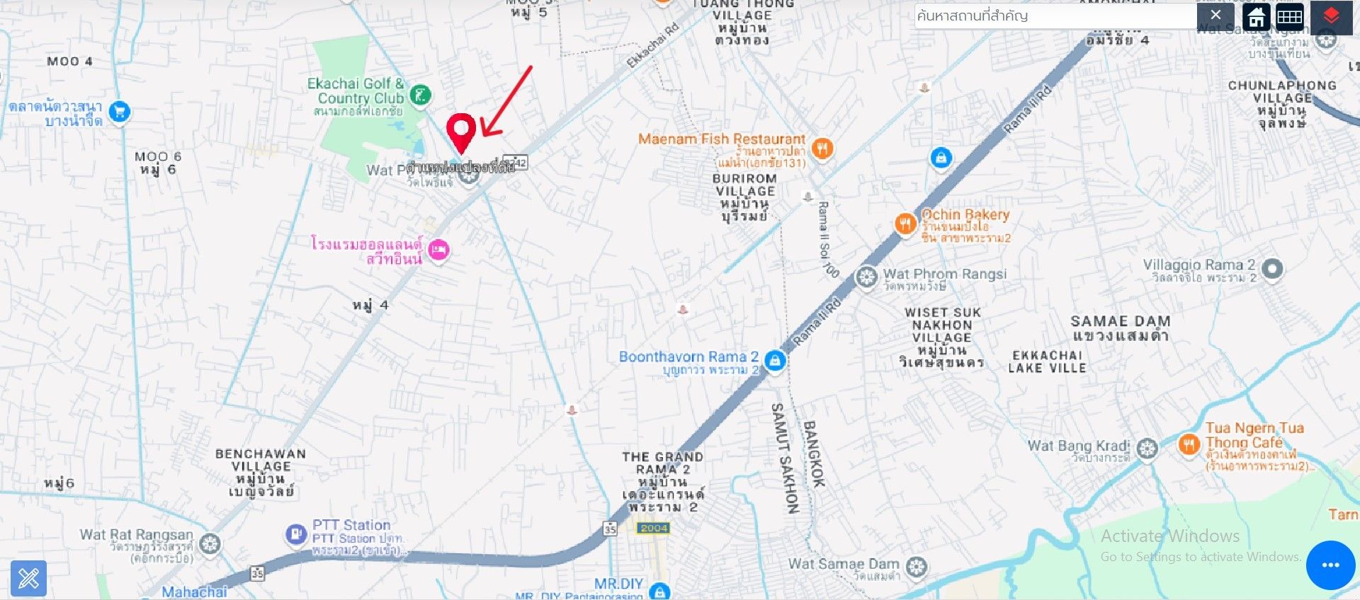 (ขาย/แบ่งขาย) ที่ดินทำเลทอง ผังสีชมพู ซอยวัดโพธิ์แจ้ เข้าซอยเพียง 300ม.(ถ.เอกชัย ต.บางน้ำจืด อ.เมืองสมุทรสาคร)