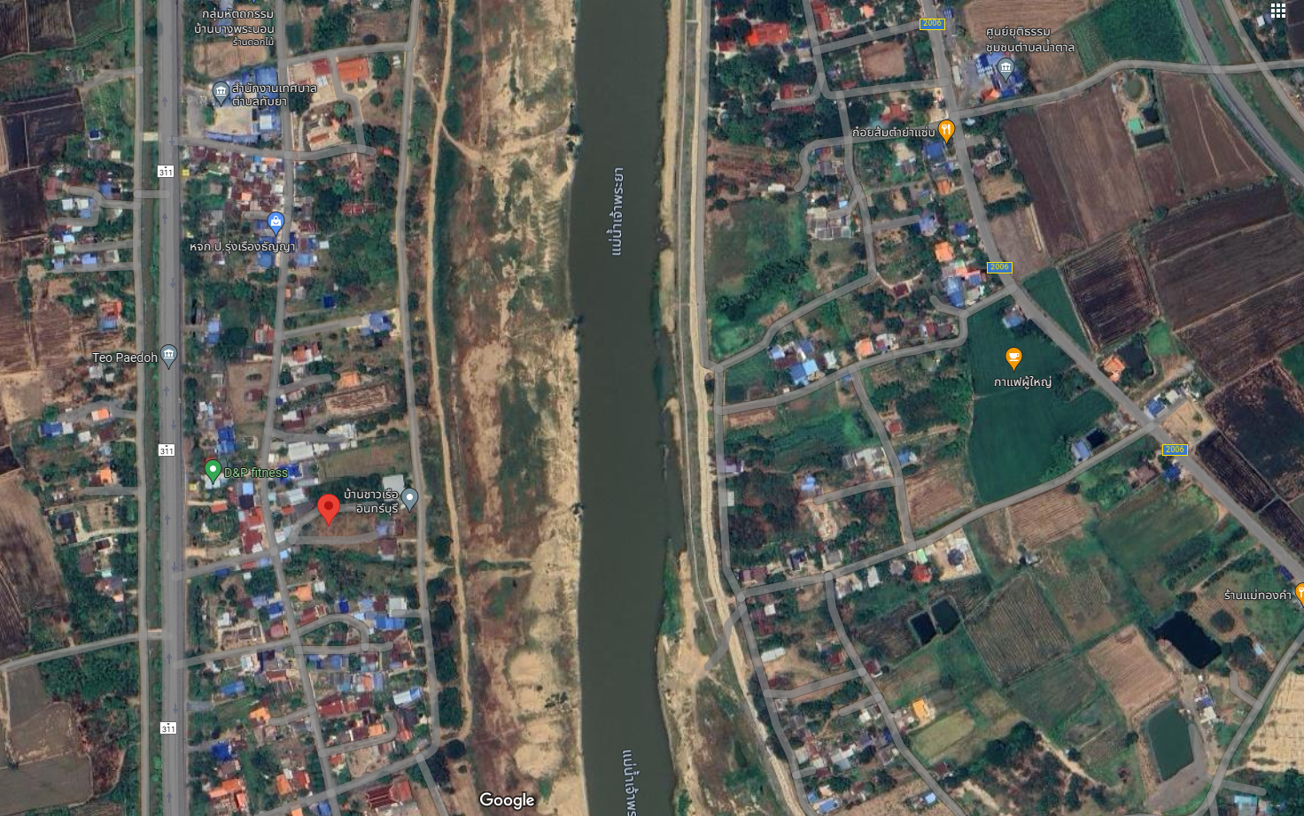 ที่ดินพร้อมสิ่งปลูกสร้าง ใกล้ที่ทำการเทศบาลทับยา อินทร์บุรี สิงห์บุรี 2-0-36
