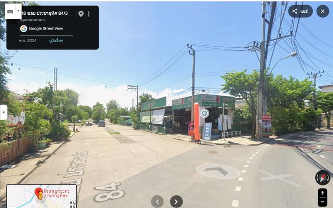 ขายที่ดิน ติดถนนใหญ่ ถนนประชาอุทิศ แปลงใหญ่ 2 โฉนด ติดซอยประชาอุทิศ 84/3 