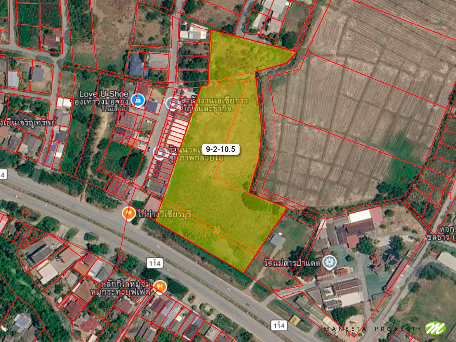 ขายที่ดิน 9-2-10.5 ไร่ อ.เมือง จ.ลำพูน