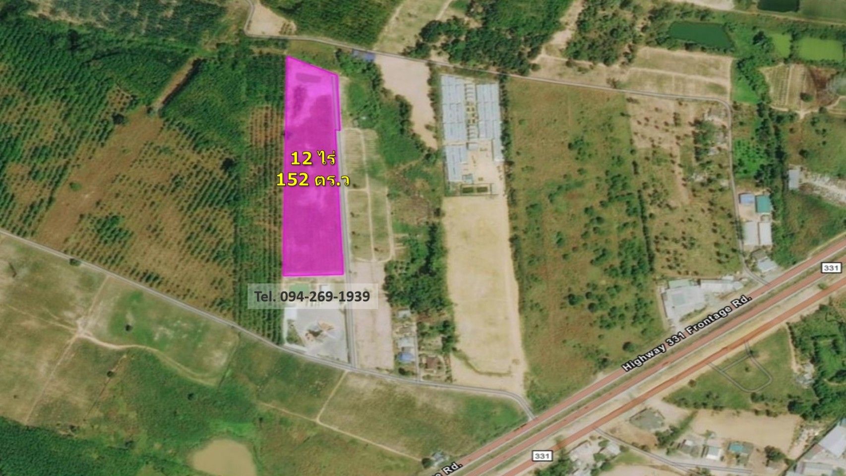 ขายที่ดินผังม่วงลาย 12-1-52 ไร่ ถนน331 เขาคันทรง ใกล้นิคมปิ่นทอง5, อีสเทิร์นซีบอร์ด2, เหมราช2 ใกล้แยกมาบปู