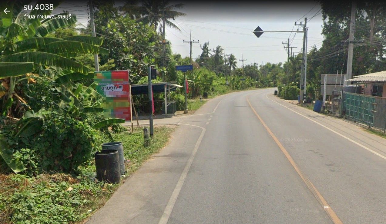 ที่ดินแปลงสวยติดแม่น้ำแม่กลอง ท่าชุมพล ราชบุรี  พร้อมที่งอกริมน้ำ 1 ไร่! สุดคุ้ม
