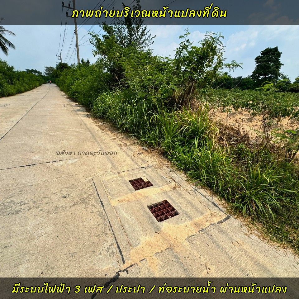 ขายที่ดินถมแล้ว ใกล้ท่าเรือแหลมฉบังชลบุรี พื้นที่สร้างโรงงานอุตสาหกรรมได้