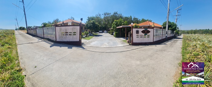 บ้านพัก พร้อม บ้านเช่าอีก 4 หลัง และผู้เช่า ที่นี่ ต.มะขามคู่ อ.นิคมพัฒนา จ.ระยอง (โซนฝั่งขนำไร่) ขนาด 370 ตรว.