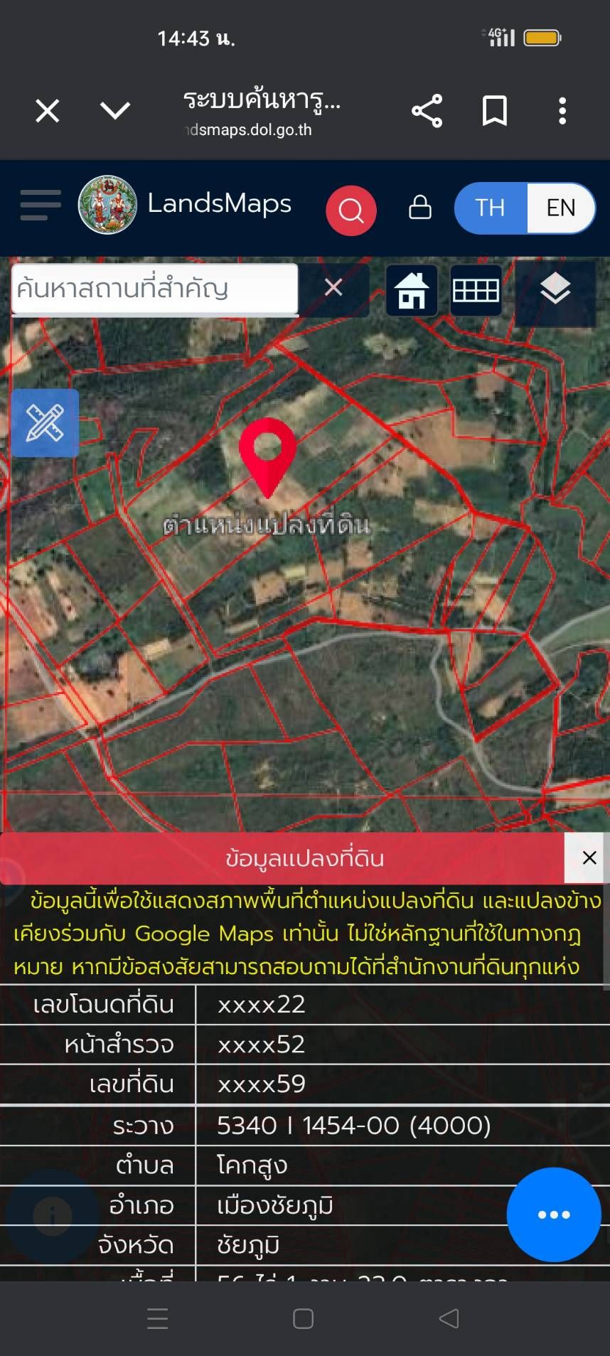 ขายที่ดินชัยภูมิ เมืองชัยภูมิ