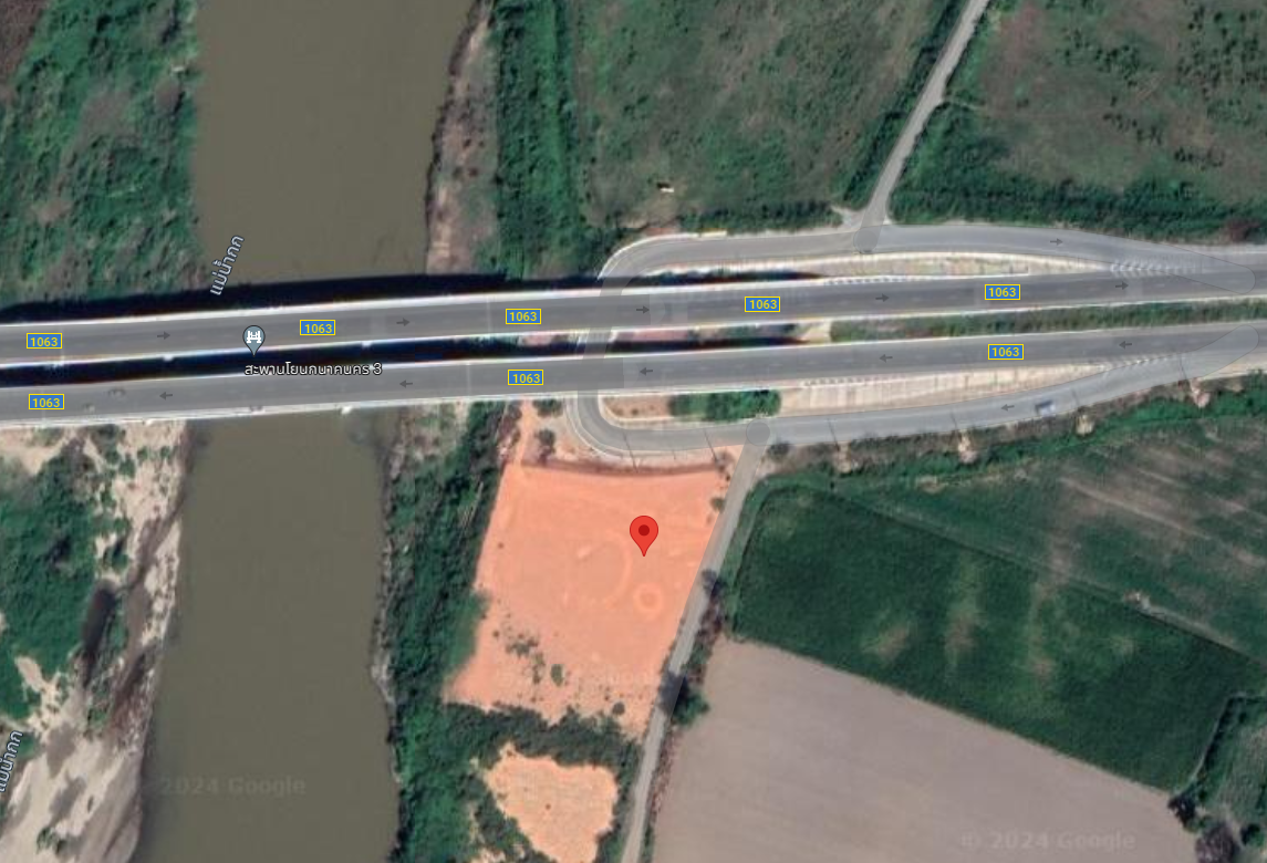 ขายที่ดินเชียงราย ใกล้สะพานโยนกนาคนคร เวียงเชียงรุ้ง 0-3-20.6 ไร่.