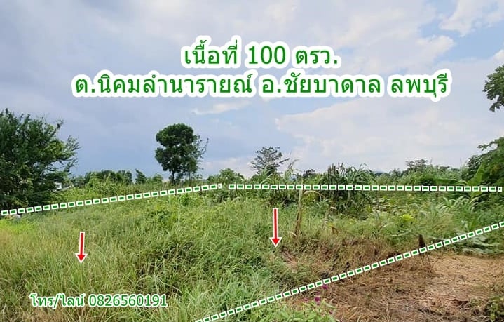 ที่ดินแปลงสวย ลพบุรี 1 งาน