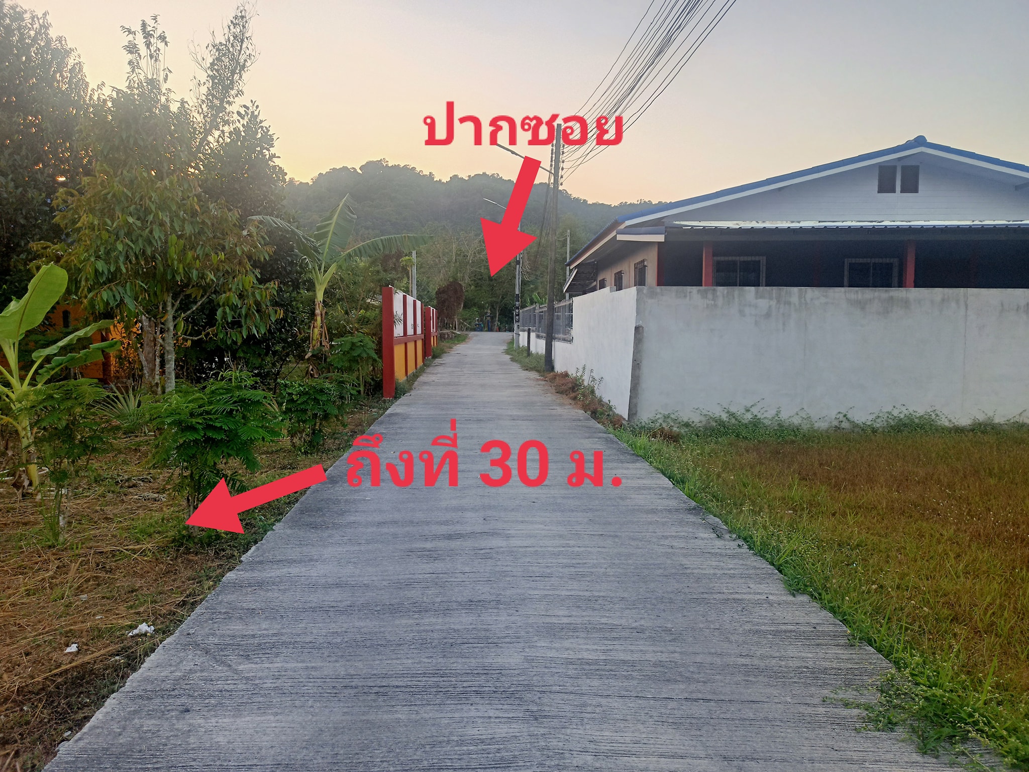 ที่สวนวิวเขาชัดเจนใกล้สนามกอล์ฟ  1 ไร่ นครนายก