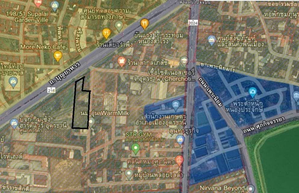 ขายที่ดินทำเลทอง 2 ไร่ครึ่ง ติด ถ.เลี่ยงเมืองอุดร ใกล้แยกหนองสำโรง