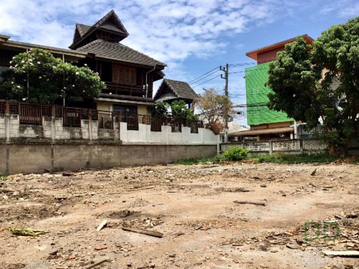 DD#0070 ขายที่ดิน ซอยนันทาราม ใกล้ถนนวัวลาย 107 ตร.วา
