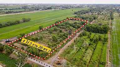 ขายที่ดิน ปทุมธานี 4-3-25 ไร่