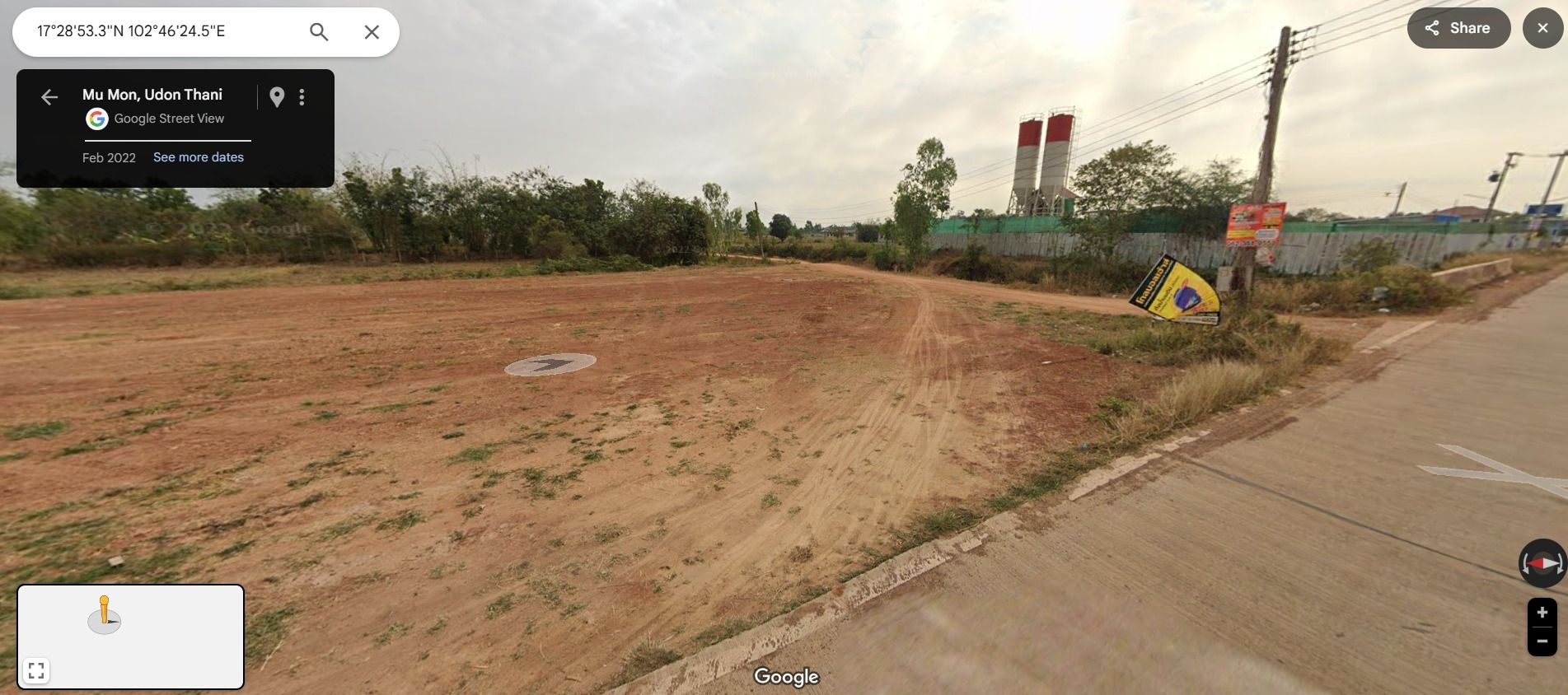 ขายที่ดินอุดรธานี อำเภอเมือง ใกล้เทศบาลหนองสำโรง 19-0-40 ไร่.