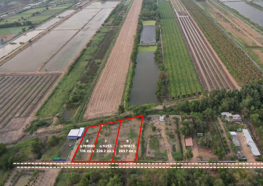 ขายที่ดินปทุมธานี ลำลูกกา คลอง 13 โสมศิริเฟส 1 