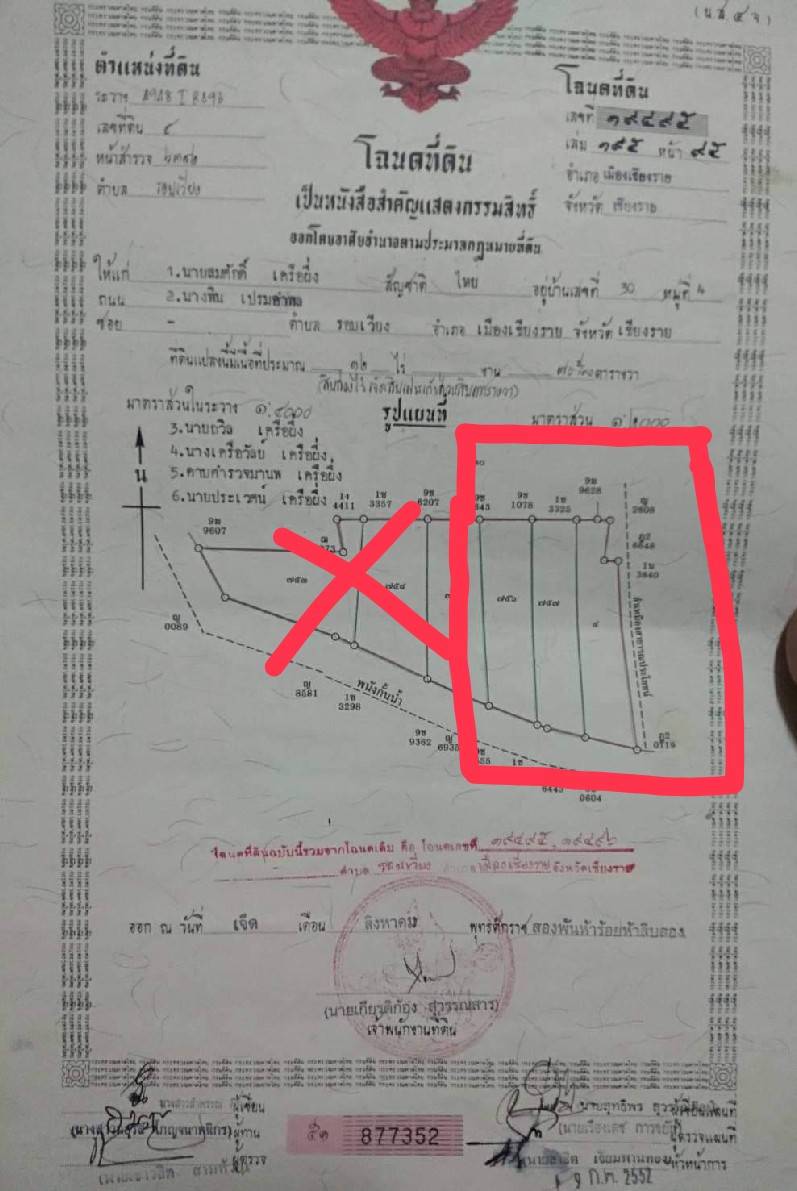 ที่ดินหนองหญ้าไทร อ.เมือง จ.เชียงราย 6ไร่