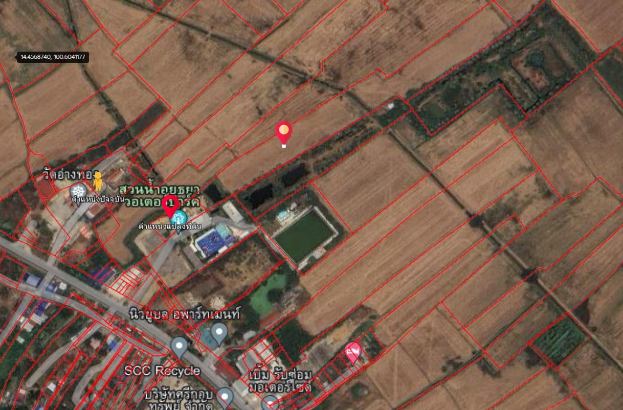 ที่ดินแปลงยาว นครหลาง อยุธยาฯ 13-2-40