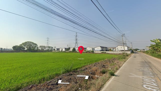 ขายที่ดินเปล่าติดบิ๊กซีไทรน้อย ล้อมด้วยหมู่บ้านจัดสรร