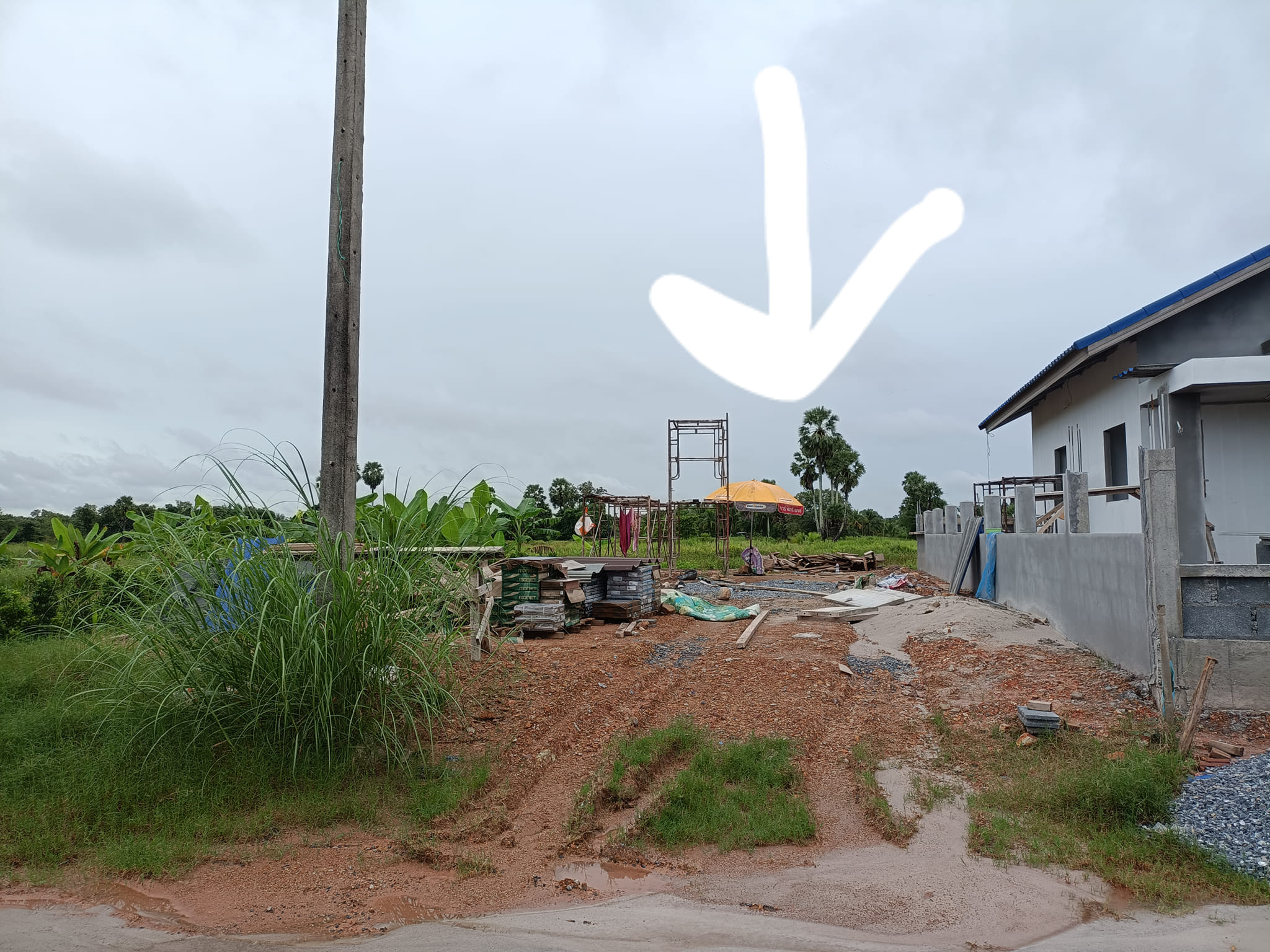 ที่ดินถมแล้ว น้ำไม่ท่วม ใกล้เมือง ใกล้แยกวัดโบสถ์ นครศรีธรรมราช 24.8 ตรว.