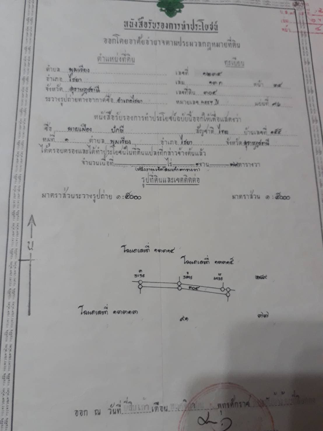 ขายที่ดินสุราษฎร์ธานี ไชยา 34-3-85ตารางวา