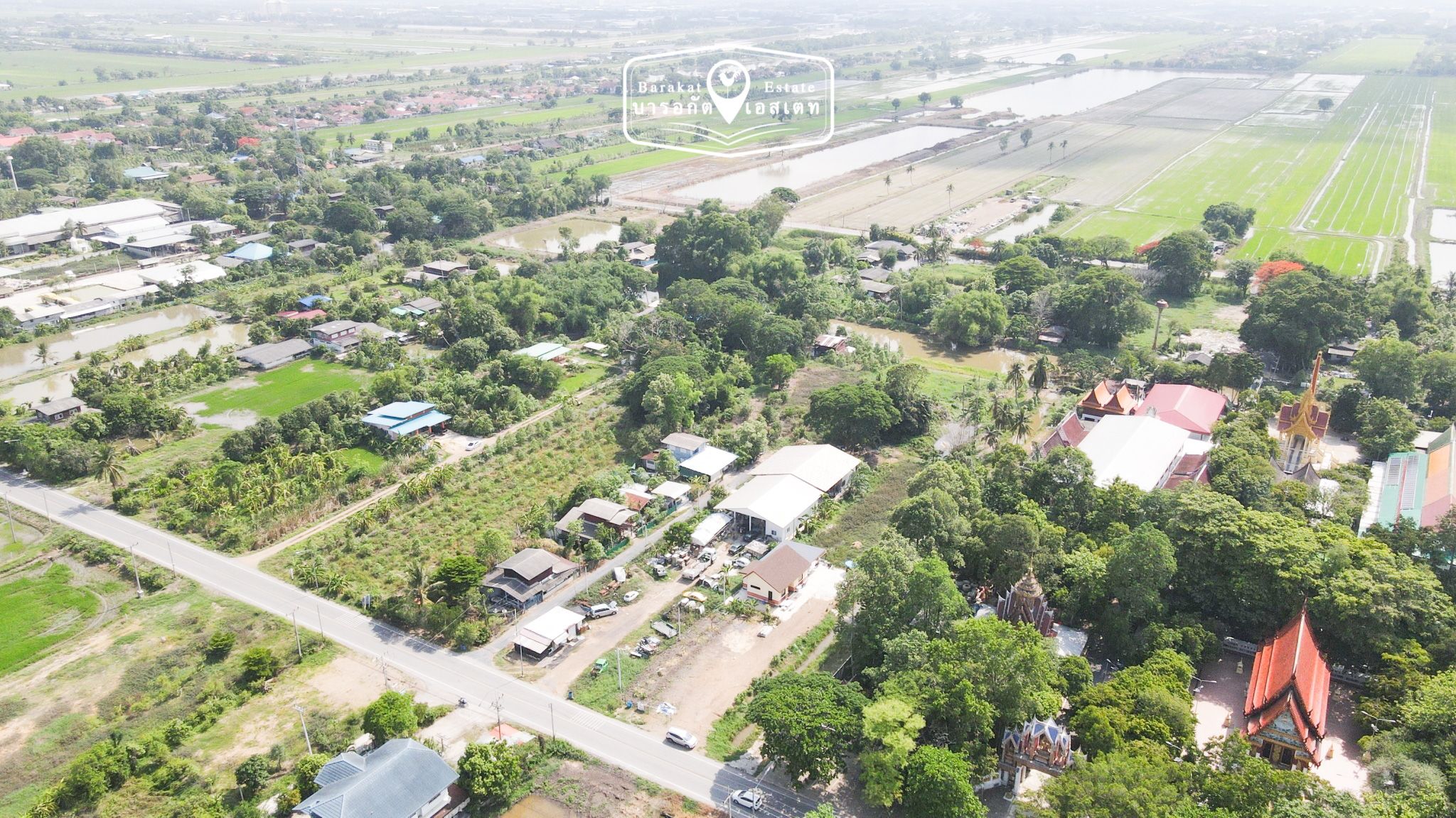การเดินทางสะดวก พื้นที่สวย ถมแล้ว น้ำ- ไฟ พร้อม ใกล้วัดพิรุณศาสตร์