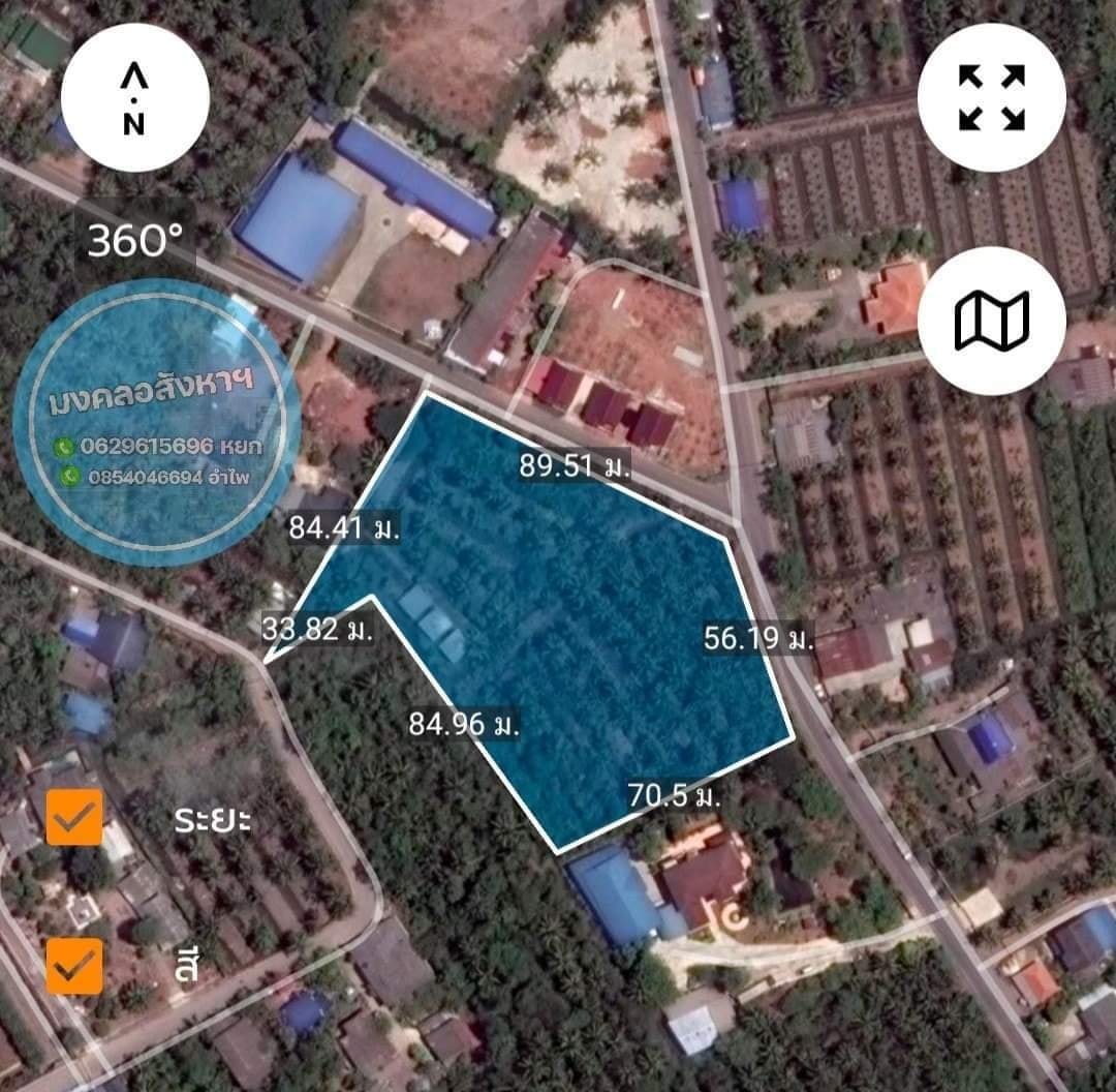 ที่ดินสวนมะพร้าว แปลงสวย สมุทรสงคราม 5-1-85