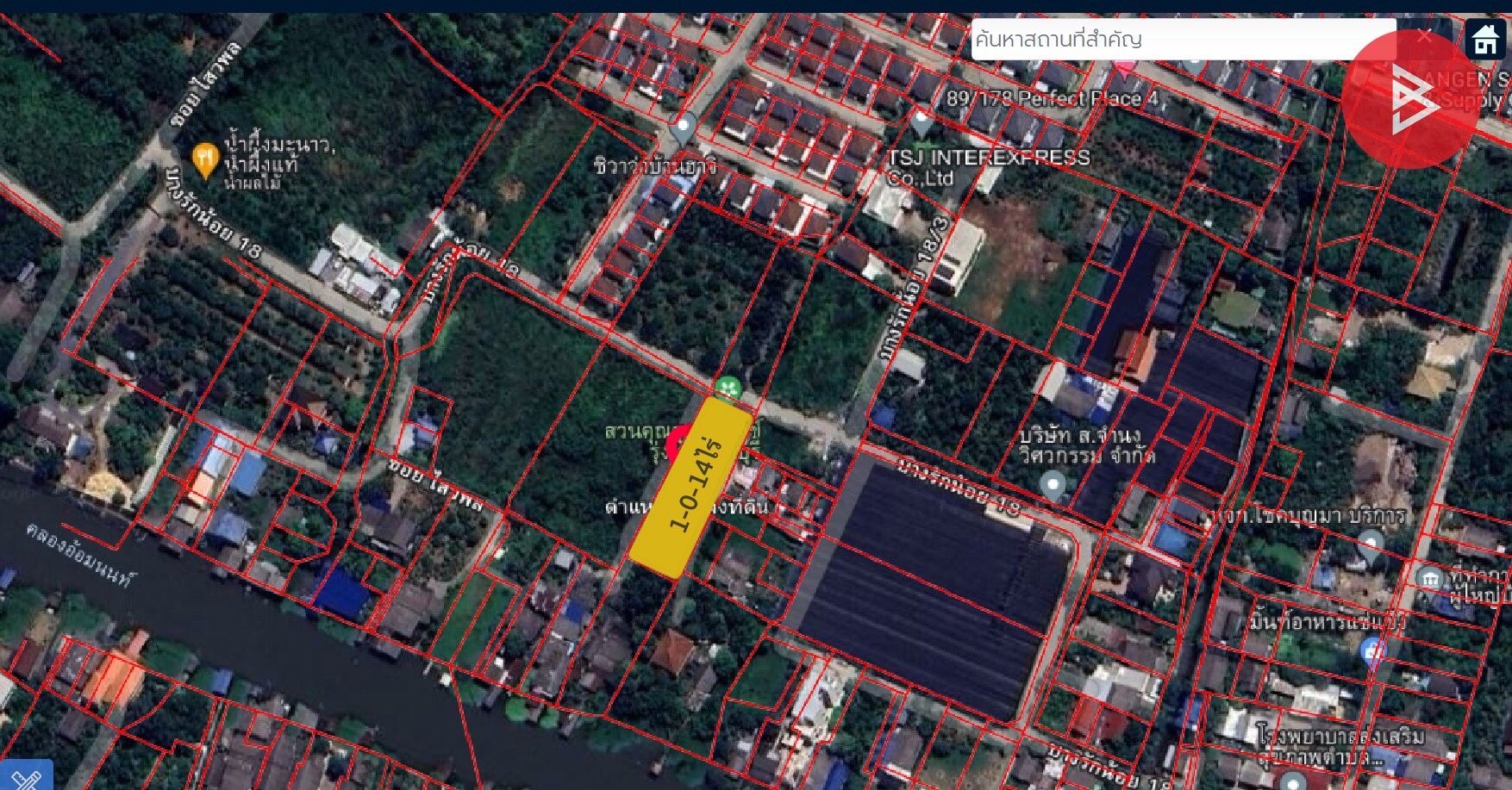 ขายที่ดิน ซ.บางรักน้อย 18 อ.เมืองนนทบุรี จ.นนทบุรี