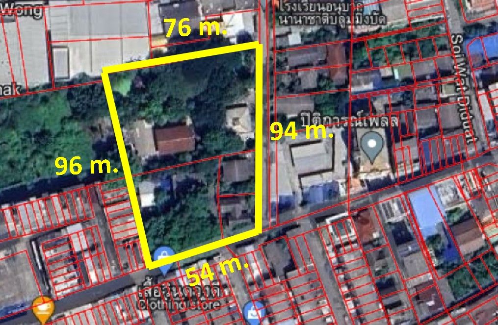 ที่ดิน 3-3-62.9 ไร่ ซอยจรัญสนิทวงศ์ 12 ห่าง MRT 160 เมตร