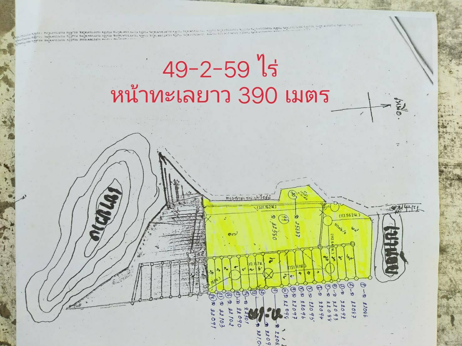 ขายที่ดินประจวบคีรีขันธ์ กุยบุรี 49-2-59ตารางวา