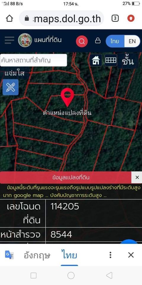 ที่ดินเปล่า ราคาถูก อุบลราชธานี 2-1-45 ไร่