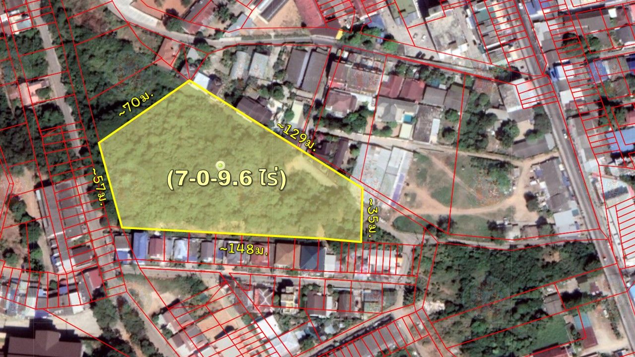 ขายที่ดิน 7 ไร่ ใกล้ถ.สุขุมวิท/ถ.เก้ากิโล ศรีราชา (ผังเมืองสีแดง) ใกล้รร.เซนต์ปอลคอนแวนต์