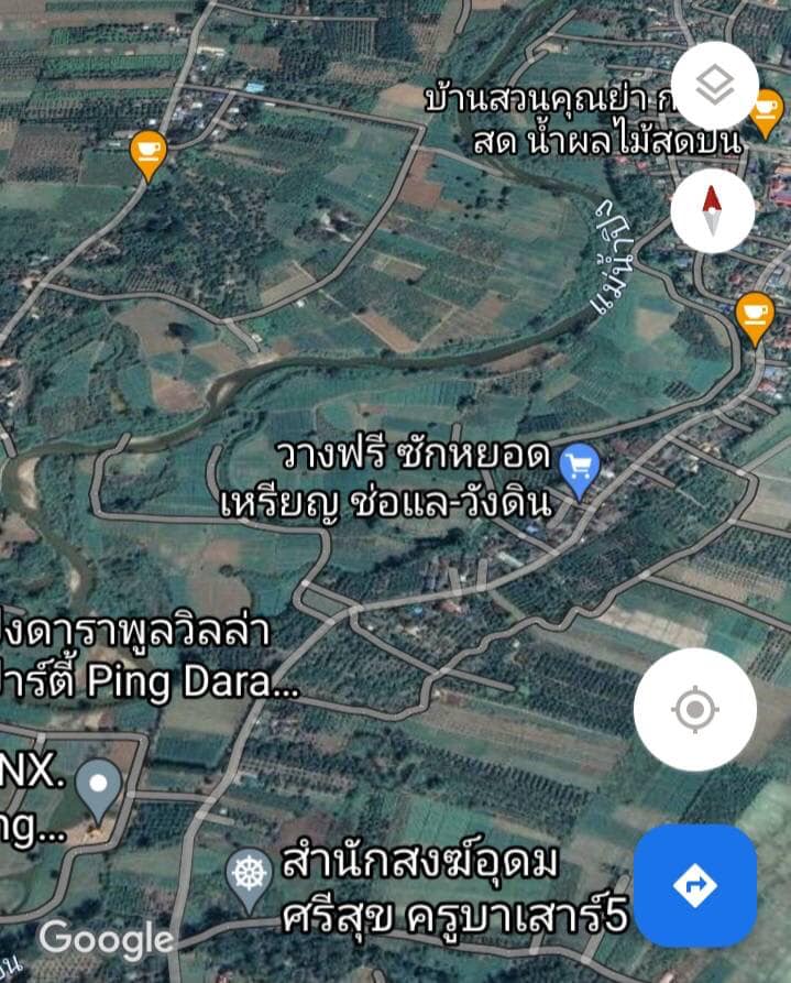 ที่ดินแปลงใหญ่ ติดแม่น้ำปิง เชียงใหม่ 129-1-6