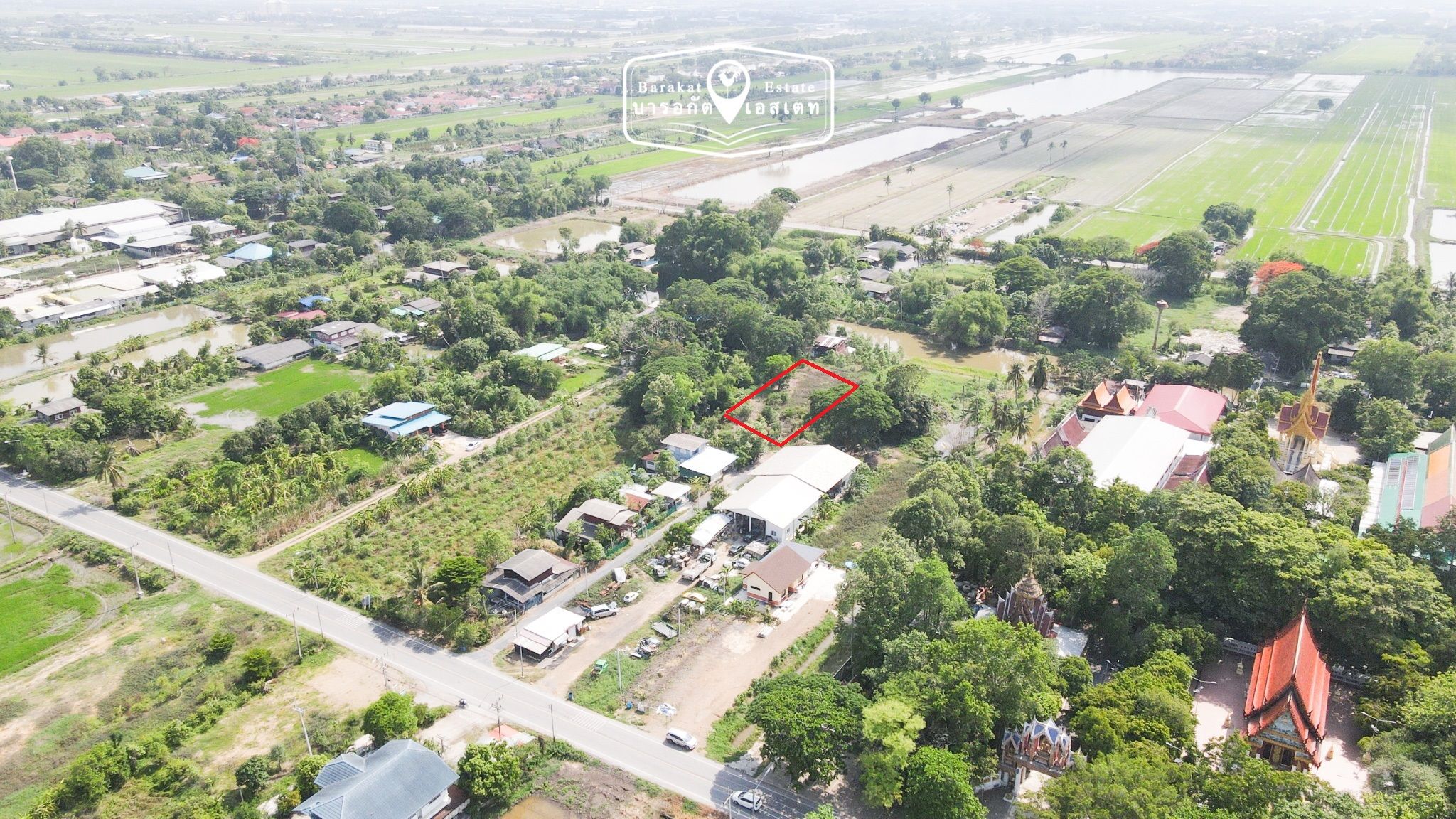 การเดินทางสะดวก พื้นที่สวย ถมแล้ว น้ำ- ไฟ พร้อม ใกล้วัดพิรุณศาสตร์
