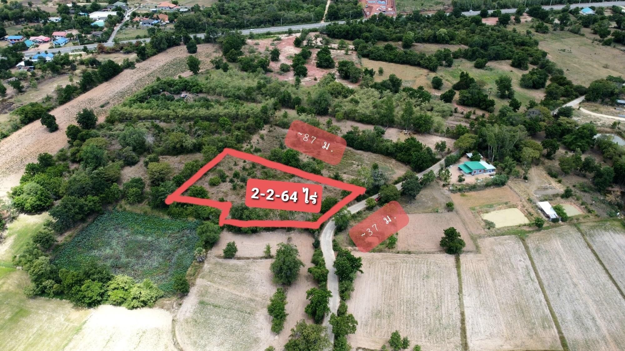 ที่ดินเปล่า เหมาะทำบ้านสวน โคกสูง-นครราชสีมา 2-2-64
