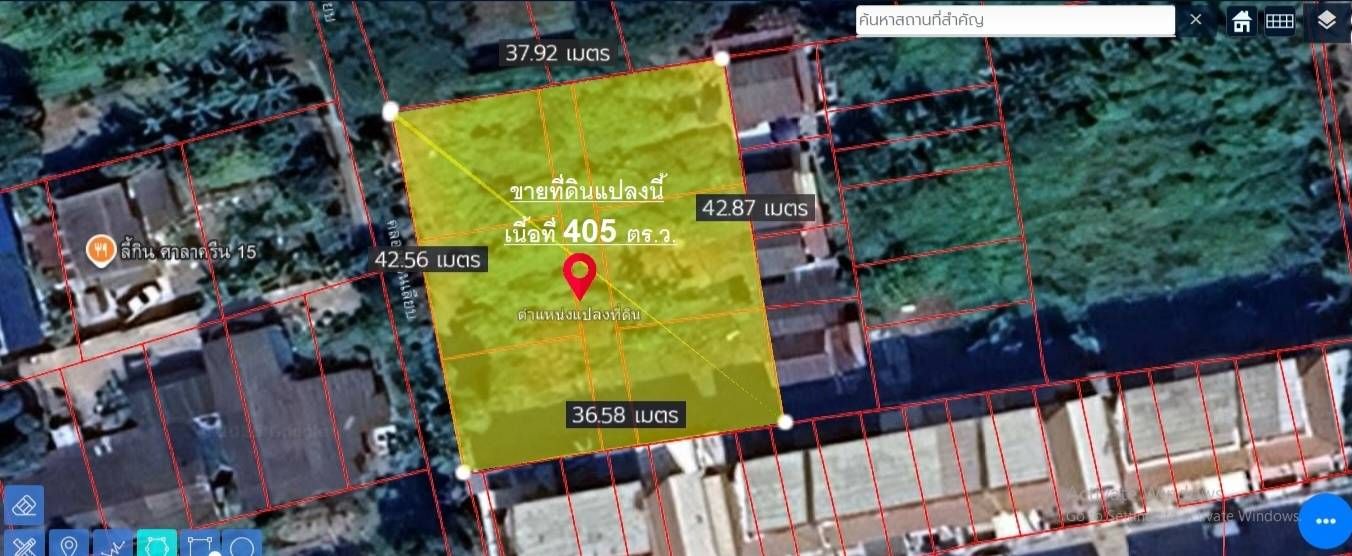 💥ขายถูกที่ดิน 405 ตารางวา ใจกลางกรุงเทพ ซอยวุฒากาศ 42 เหมาะสำหรับปลูกบ้าน ทำเป็นบ้านสวน รถยนต์เข้าถึง ใกล้ BTS วุฒากาศ   👉 สนใจเป็นเจ้าของ ติดต่อได้ที่ ☎️ : 0 6 6 - 1 6 5 - 2 6 6 4 (คุณเอส)  LINE : ue-garn ===============  ✅ ขายเพียง : 19,900 บาท / ตารางวา ===============   🍄 รายละเอียดเพิ่มเติม :   📌 แผนที่ตั้งพิกัดแปลงที่ดิน : https://goo.gl/maps/tBG2jumFMxKKvTG59?g_st=al  o รูปแปลงที่ดิน : สี่เหลี่ยมพืนผ้า  o ผังเมือง : สีส้ม ประเภทที่อยู่อาศัยหนาแนนปานกลาง o ขนาดพื้นที่ : 62 ตร.ว. 6 แปลง  o ขนาดพื้นที่ : 33 ตร.ว. 1 แปลง o ขายรวมพื้นที่ทั้งหมด : 405 ตร.ว. o เลขโฉนดที่ดิน : 38494 o ที่ตั้ง : แขวงบางค้อ เขตจอมทอง กทม. o ค่าพิกัดแปลง : 13.70992955,100.46106807 ===============  👉 สอบถามเพิ่มเติม :  ☎️ : 0 6 1 - 9 8 2 - 6 6 9 4 (คุณแดง) LINE : thanakorn.gue ===============