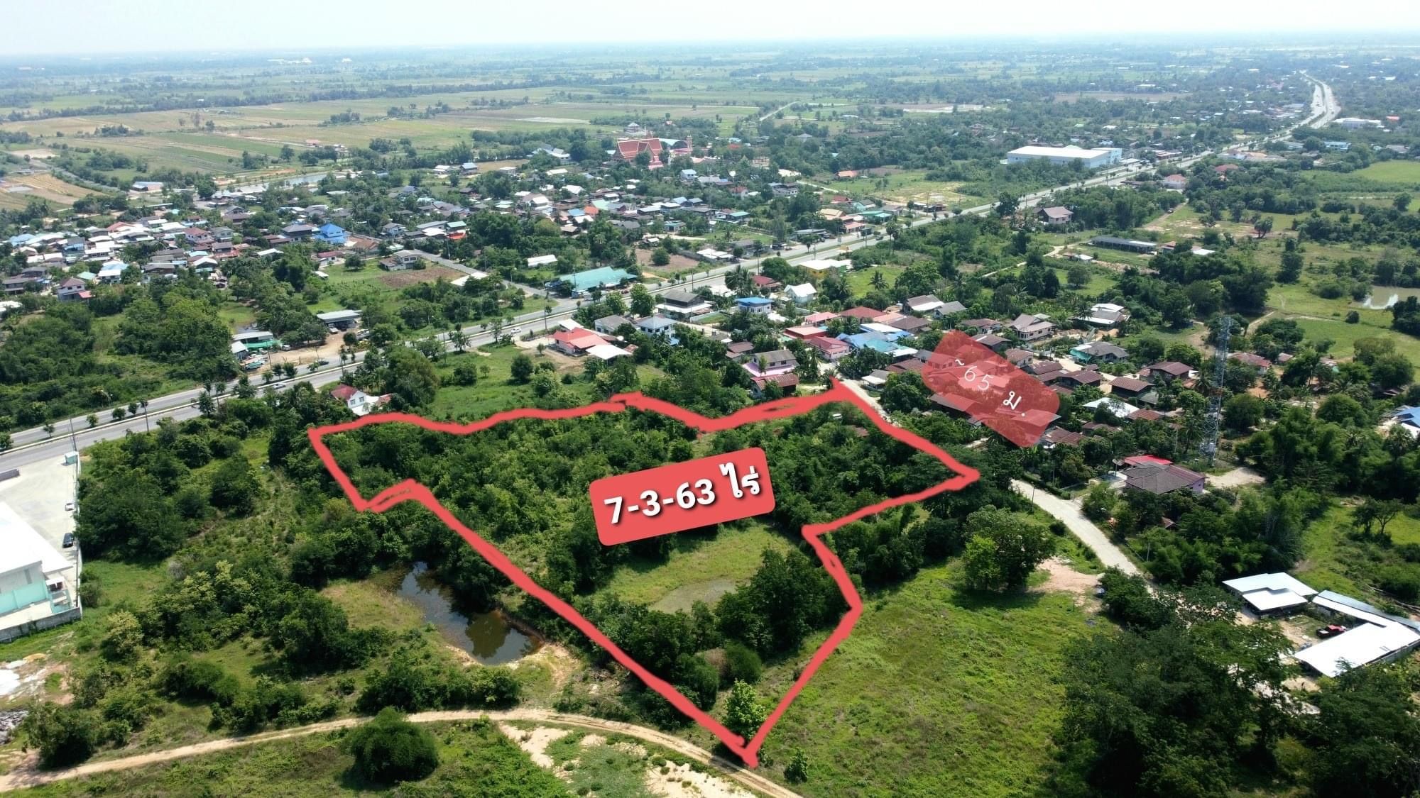 ที่ดินเปล่า เหมาะทำหมู่บ้านจัดสรร 7-3-63 ไร่ บ้านยองแยง-พะเนา โคราช