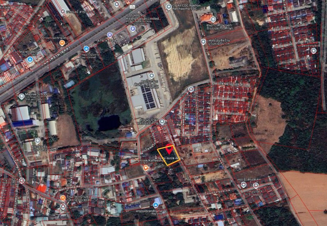 ที่ดินเปล่าย่านชุมชน  ต.หัวทะเล อ.เมือง  โคราช