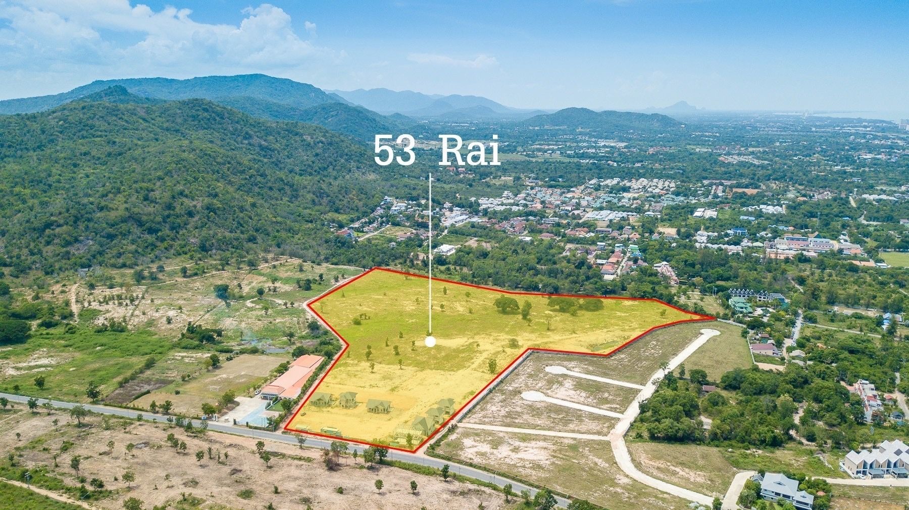 ขายที่ดินประจวบฯ หัวหิน Prime Land 53 Rai Hua Hin วิวภูเขา + ใกล้ทะเล เหมาะทำ Luxury Villa