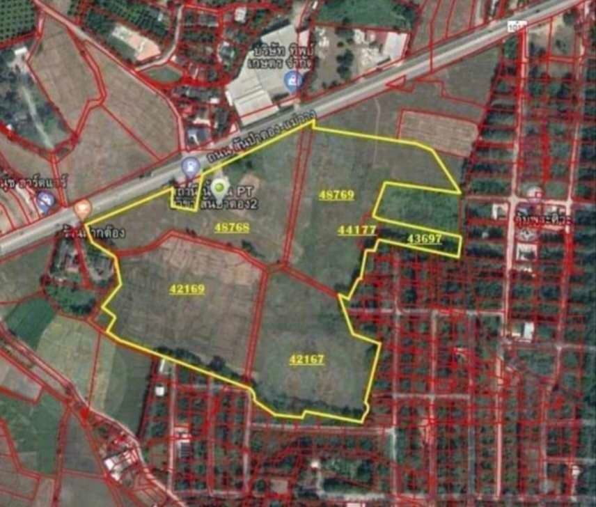 DD-0149 ขายที่ดินแปลงใหญ่ 61 ไร่ - 2 งาน ติดถนนใหญ่ใกล้เทวสถานฯ สันป่าตอง
