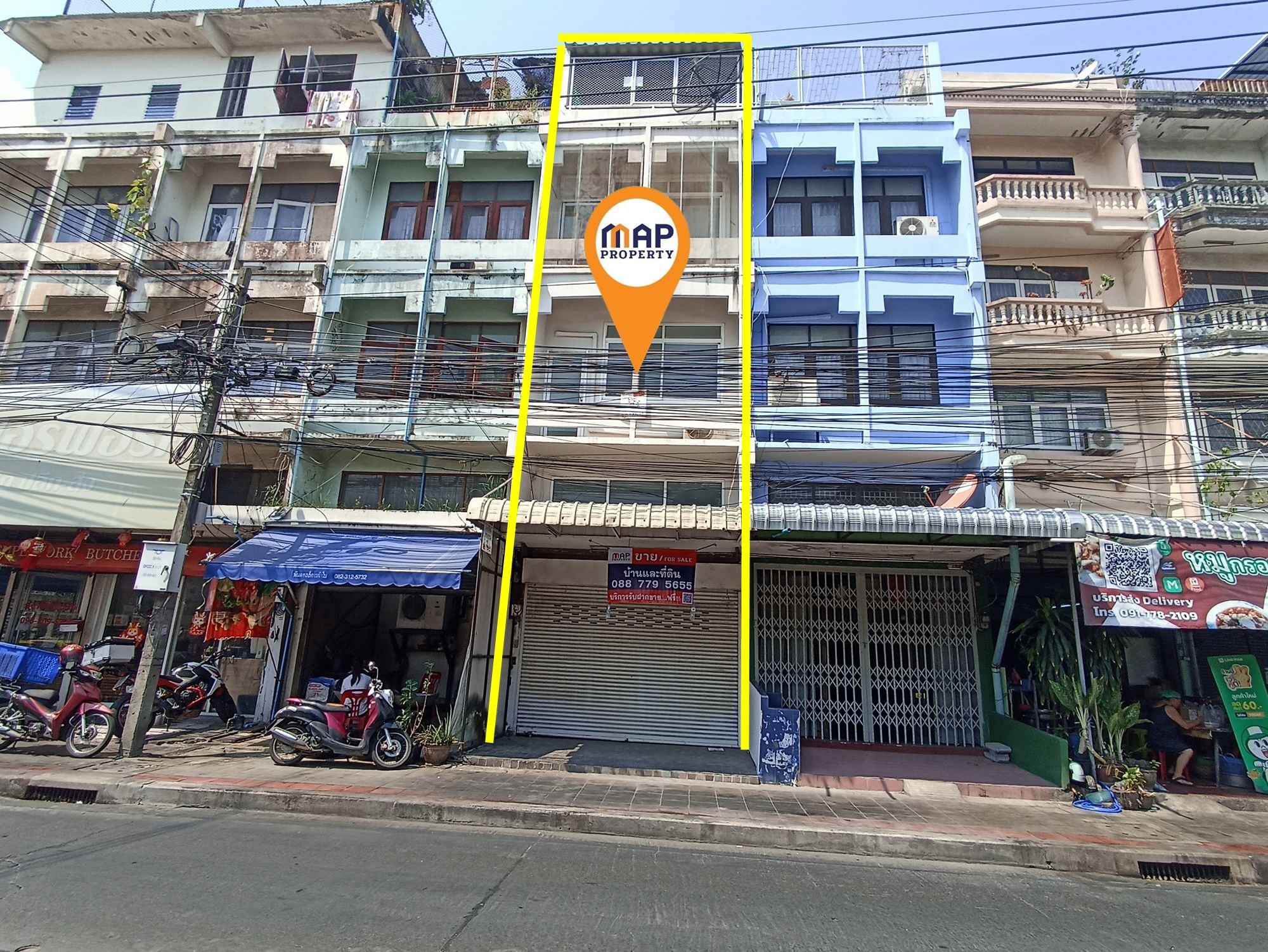 อาคารพาณิชย์ 3.5 ชั้น @ ถ.บางแวก ตรงข้าม ม.The City, กรุงเทพ