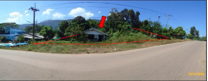 ขายที่ดินกระบี่ เกาะลันตา ที่ดินพร้อมสิ่งปลูกสร้าง(บ้าน) ถนนสายศาลาด่าน-สังกาอู้  1-1-7