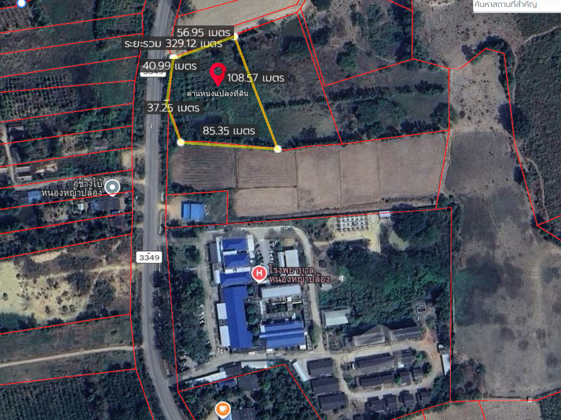 ขายที่ดินเพชรบุรี หนองหญ้าปล้อง ที่ติดถนน 3349 ห่างโรงพยาบาลหนองหญ้าปล้อง 100 เมตร