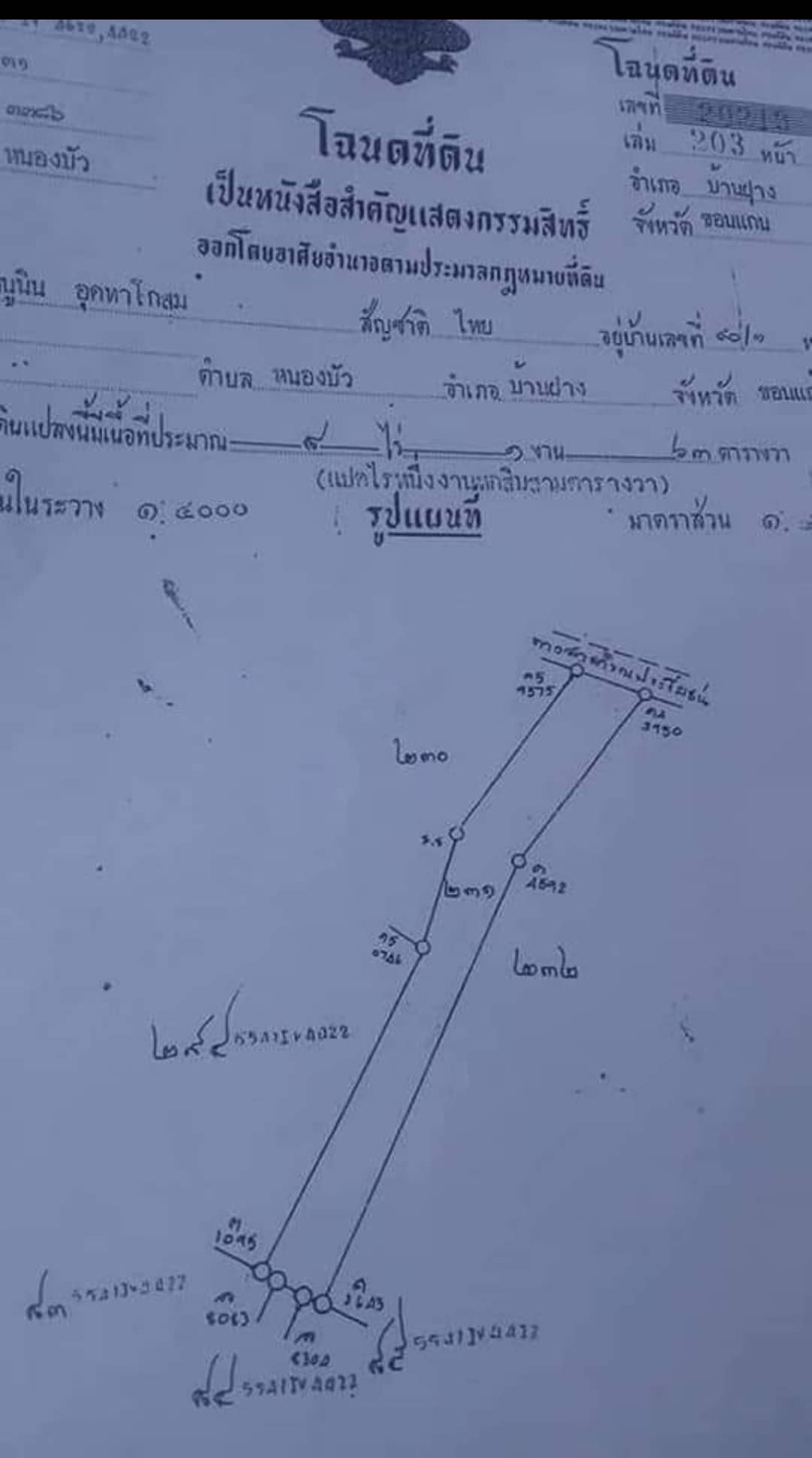 ที่ดินเปล่าแปลงยาว บ้านฝาง ขอนแก่น 8-1-63