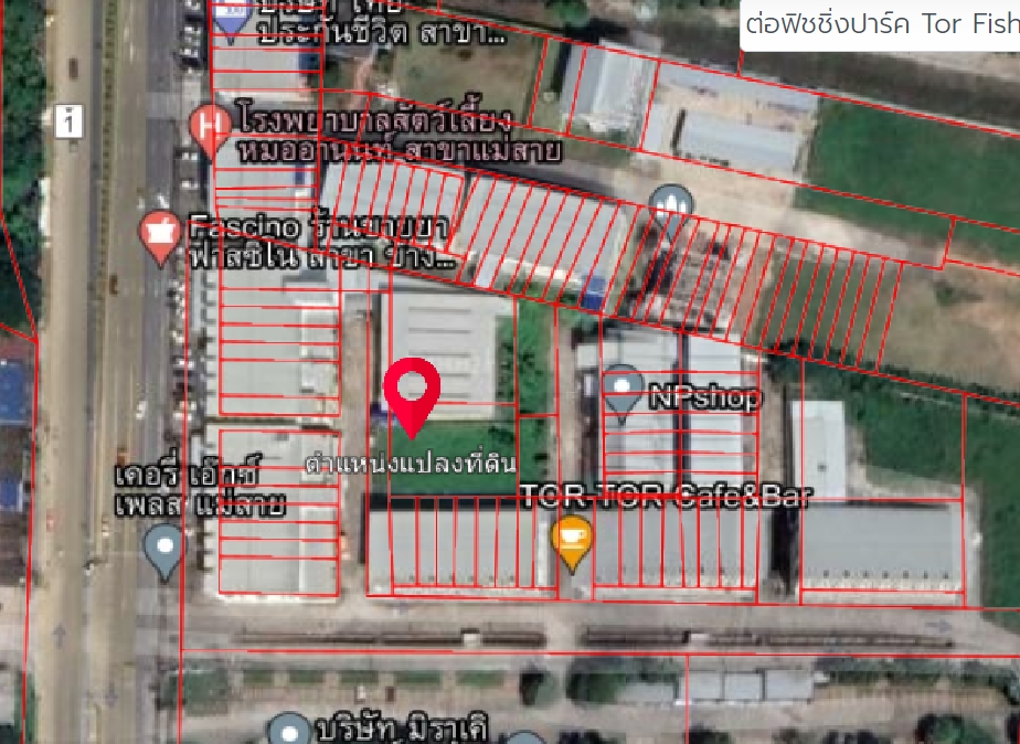 ที่ดิน แม่สาย ทำอาคารพาณิชย์ได้ 0-2-21.7