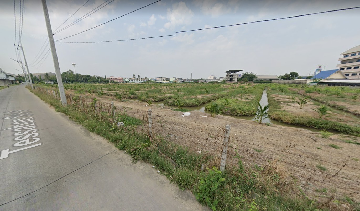  ขายที่ดิน 22 ไร่ ผังสีม่วง ติดถนนเพชรเกษม อ้อมใหญ่ นครปฐม ทำเลดี พร้อมทำโรงงานได้เลย